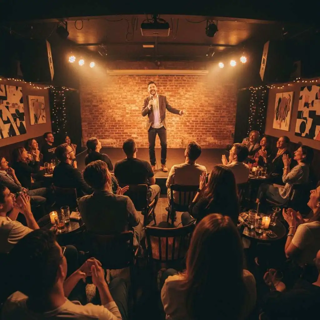 Bilden är en grenbild för shower, föreställningar som t ex Morgan alling på Sagateatern